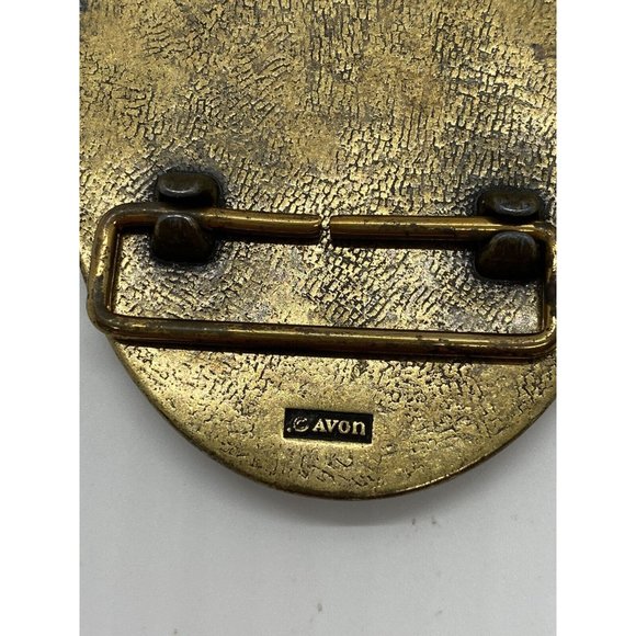 Avon Americana Heavy Metal Model T Ford Car Belt Buckle Vintage Rare Oval - Picture 6 of 6